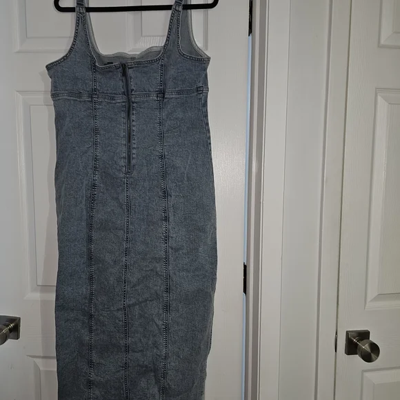 Wild Fable Denim dress Size L sleevless NWT - Picture 2 of 9